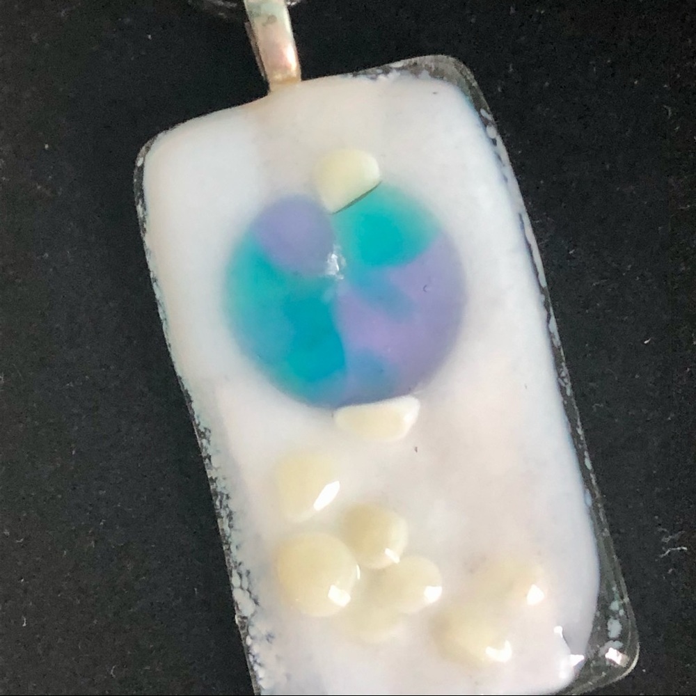 Pendant Art Glass Pendant Necklace Abstract Earth
